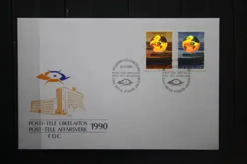 Finnland, Hologramm-Ausgabe Post-Tele 1990; FDC