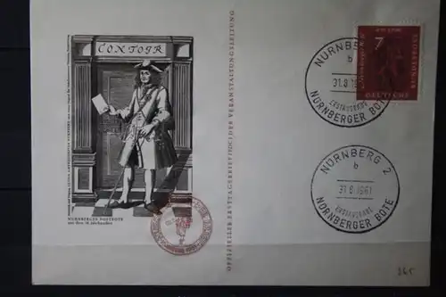 Nürnberger Bote, 1961, Offizieller FDC, nummeriert