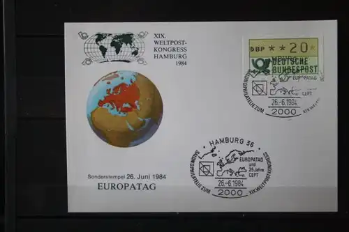 XIX.Weltpostkongreß Hamburg 1984; Set von 7 Karten