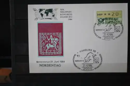 XIX.Weltpostkongreß Hamburg 1984; Set von 7 Karten