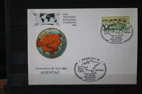 XIX.Weltpostkongreß Hamburg 1984; Set von 7 Karten