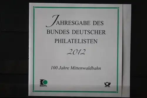 Jahresgabe des BDPh 2012; Mittenwaldbahn