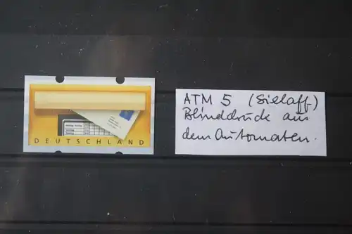 Sielaff ATM ; ATM 5; Blinddruck aus Automaten