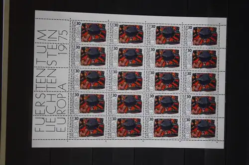 Liechtenstein Kleinbogen  CEPT 1975