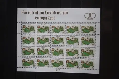 Liechtenstein Kleinbogen  CEPT 1977
