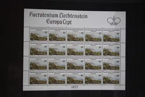 Liechtenstein Kleinbogen  CEPT 1977