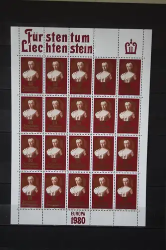 Liechtenstein Kleinbogen  CEPT 1980