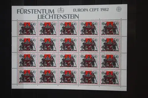 Liechtenstein Kleinbogen  CEPT1982