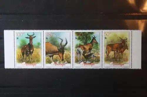 Mocambique, Zusammendruck Tiere, 1991