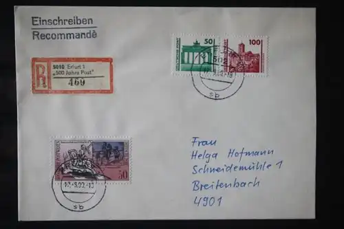 500 Jahre Post, Erfurt, R-Brief