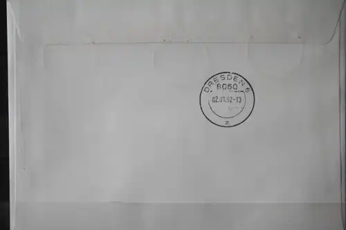 Letzttagsbrief DDR-Porto in DM-Währung; Der letzte Lauf; Einschreiben-Eigenhändig; Eilboten