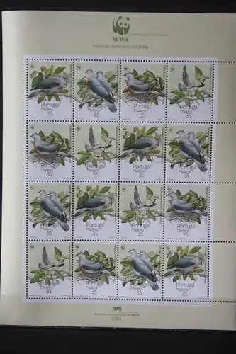 Portugal Madeira WWF 1991, Vögel, Kleinbogen