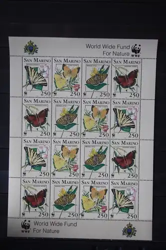 San Marino WWF 1993, Schmetterlinge, Kleinbogen