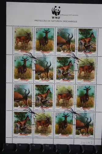 Mocambique WWF Kleinbogen mit 16 Marken Tiere