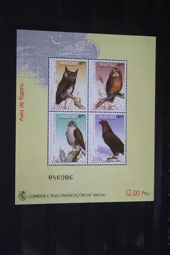 Macau 1993, Vögel, Vogelblock