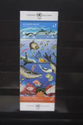 UNO Wien 1992, Zusammendruck Tiere, Meerestiere