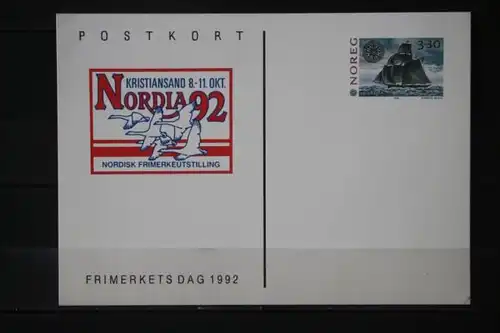 Norwegen, CEPT, EUROPA-UNION 1992, Ganzsache