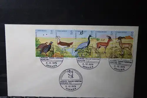 Türkei Tiere 1979, Zusammendruck auf FDC