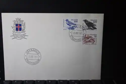 Island Vögel 1981, FDC