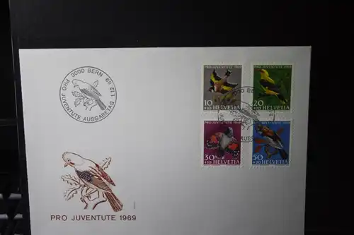 Schweiz Vögel 1969, FDC