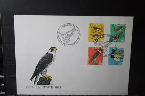 Schweiz Vögel 1971, FDC