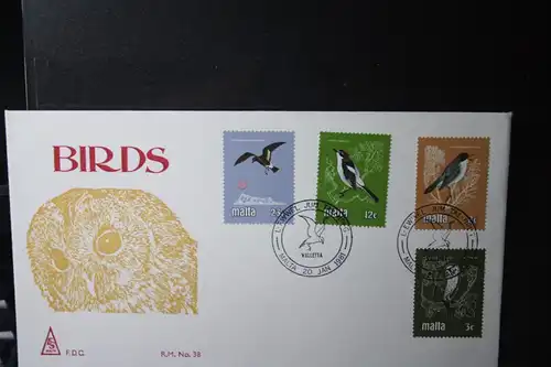 Malta Vögel 1981, FDC