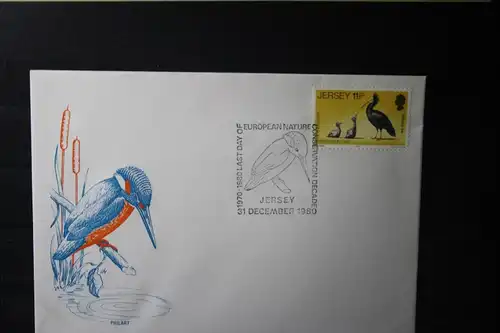 Jersey Vögel 1980, FDC