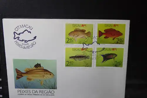 Macau Meerestiere 1990, FDC