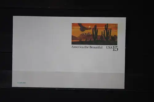 USA Ganzsache 15 Cent; America the Beautiful 1988