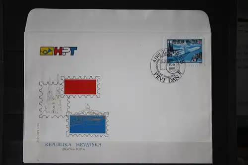 Kroatien, Luftverkehr, Luftpostmarke 1991 , FDC
