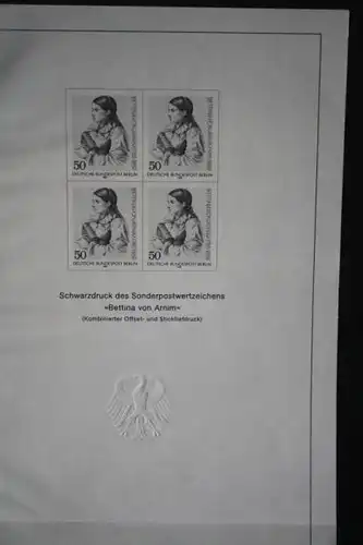 Schwarzdruck der Ausgabe Berlin Bettina von Arnim 1985