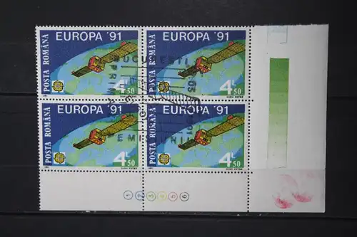 Rumänien CEPT EUROPA-UNION 1991; Raumfahrt, Europäische Weltraumfahrt