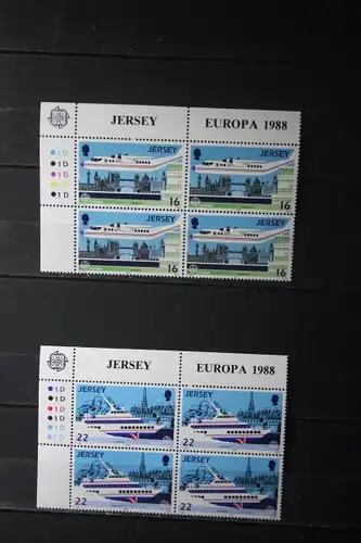Jersey , CEPT 1988 Schiffe, Flugzeuge, Transport, Kommunikation