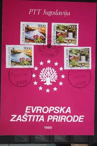 Jugoslawien, Europäisches Naturschutzjahr 1980, EUROPA-UNION-Mitläufer CEPT-Symphatie-Ausgabe 