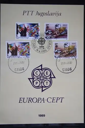 Jugoslawien, EUROPA-UNION CEPT 1989