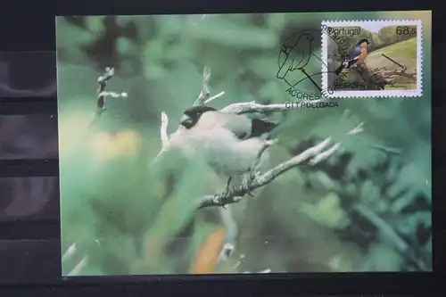 Portugal Azoren CEPT 1986; Maximumkarte Vögel
