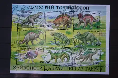 Tadshikistan (UdSSR) Dinosaurier Block, 1994