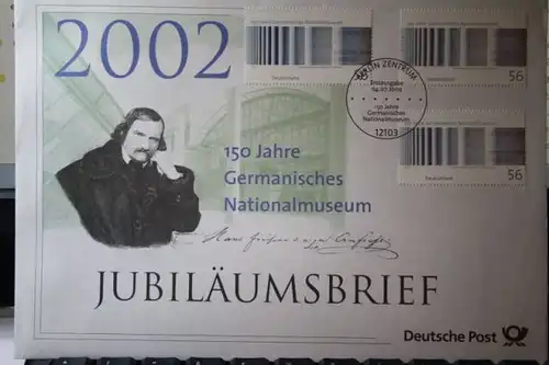 Deutsche Post; Jubiläumsbrief 2002; 150 Jahre Germanisches Museum