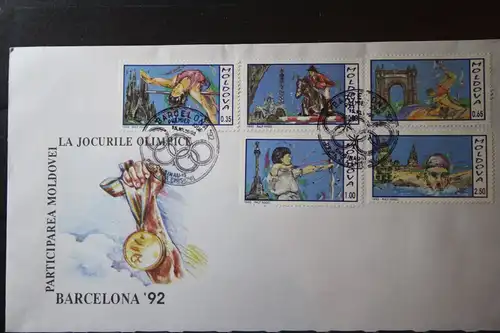 Moldawien, Sport, Olympia Barcelona 1992 FDC