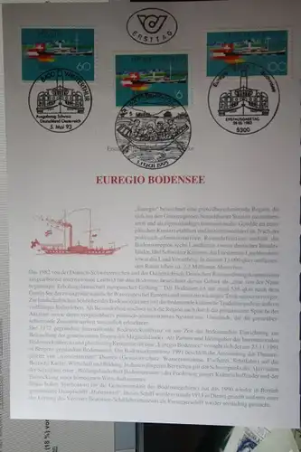 Ersttagsblatt Österreich  EUREGIO Bodensee