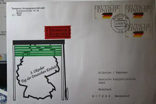 Deutsche Einheit, Eilbotenbrief 3.10.90