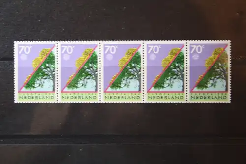 CEPT EUROPA-UNION Niederlande 1986, Rollenmarke 70 Cent, Fünferstreifen