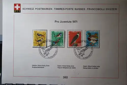 Schweiz; Pro Juventute 1971, Vögel