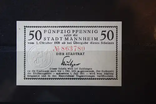 Notgeld Mannheim, 50 Pf.