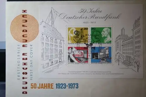 Rundfunkblock auf FDC 1973