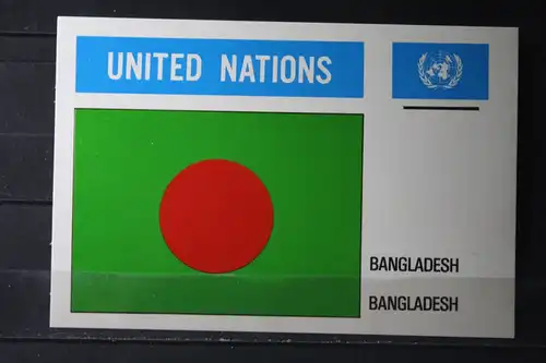 MK Maximumkarte UNO New York Flaggen Bangladesh