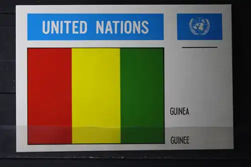 MK Maximumkarte UNO New York Flaggen Guinea