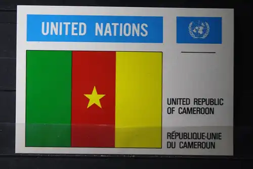 MK Maximumkarte UNO New York Flaggen Cameroon, Cameroun