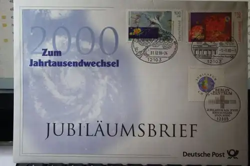 Jubiläumsbrief Deutsche Post: Zum Jahrtausendwechsel 2000