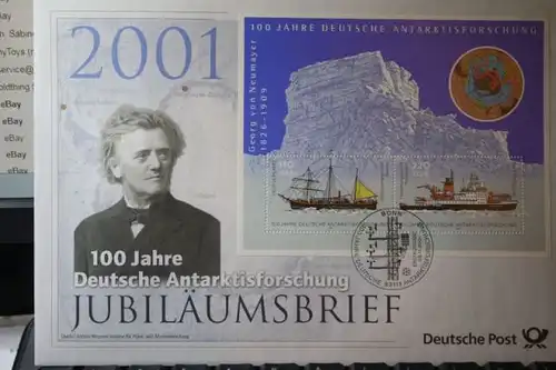 Jubiläumsbrief der Deutsche Post: 100 Jahre Deutsche Anarktisforschung